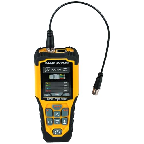 Klein Tools جهاز اختبار الكابلات Klein Tools 501-915، مقياس طول الكابل TDR يقيس الكابلات الكهربائية، البيانات، ثنائية الأسلاك وكابلات رومكس، يشمل الأسلاك، حقيبة حمل - Image 5