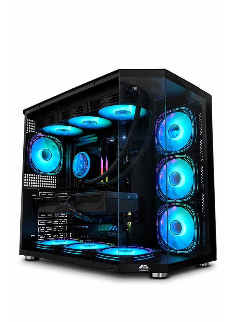 Arab Gamers Gaming PC with AMD Ryzen 7 9850X3D, NVIDIA RTX 5070 Ti 16GB, 32GB DDR5 RAM, 1TB Gen5 SSD, RGB Black Case - Image 3