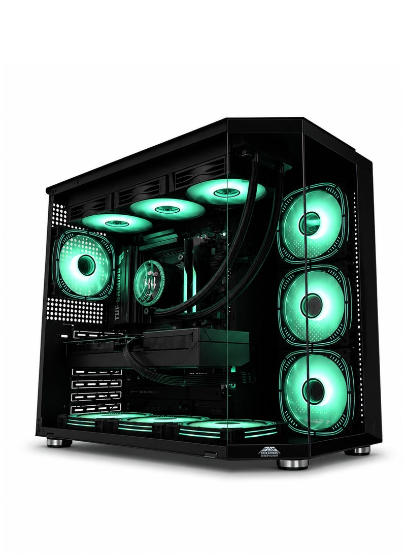 Arab Gamers Gaming PC with AMD Ryzen 7 9850X3D, NVIDIA RTX 5070 Ti 16GB, 32GB DDR5 RAM, 1TB Gen5 SSD, RGB Black Case - Image 2