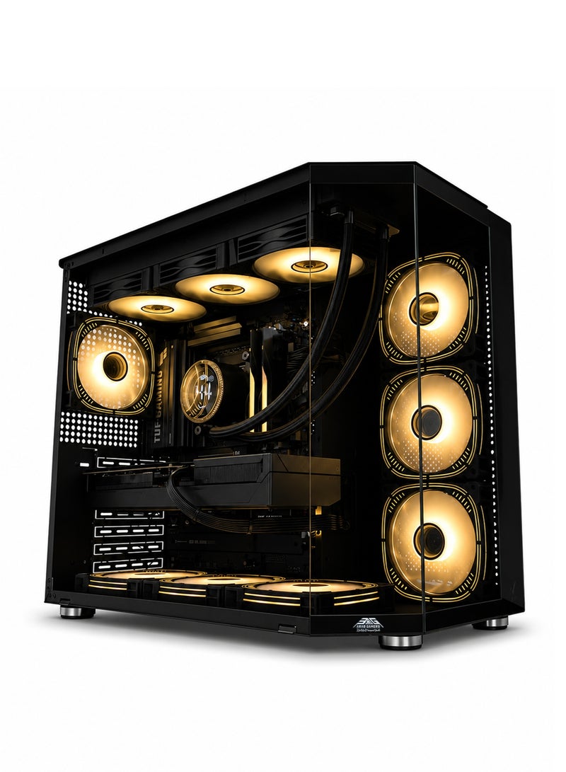 Arab Gamers Gaming PC with AMD Ryzen 7 9850X3D, NVIDIA RTX 5070 Ti 16GB, 32GB DDR5 RAM, 1TB Gen5 SSD, RGB Black Case - Image 5
