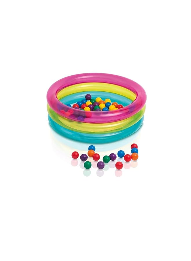 INTEX Inflatable Baby 50 Balls Pit 86 X 25 Cm – 1/3 A – 48674 Np Multi Color - Image 1