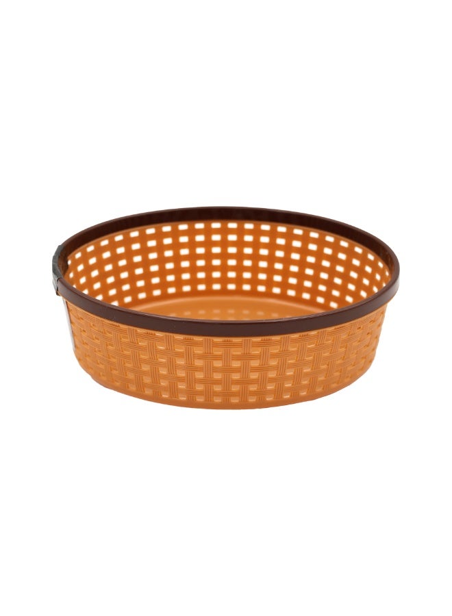 IDEAL PACK Nakoda Coco Oval Shape Plastic Storage Basket with Lid | Rattan Design Multipurpose Organizer for Home, Kitchen & Office | Lightweight, Stackable & Durable - Image 2