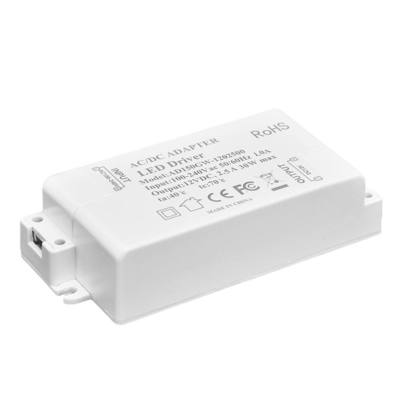 Dimmable 30W 12V LED Driver Transformer 2.5A Output ABS Material for Kitchen Bathroom Lighting - Image 2