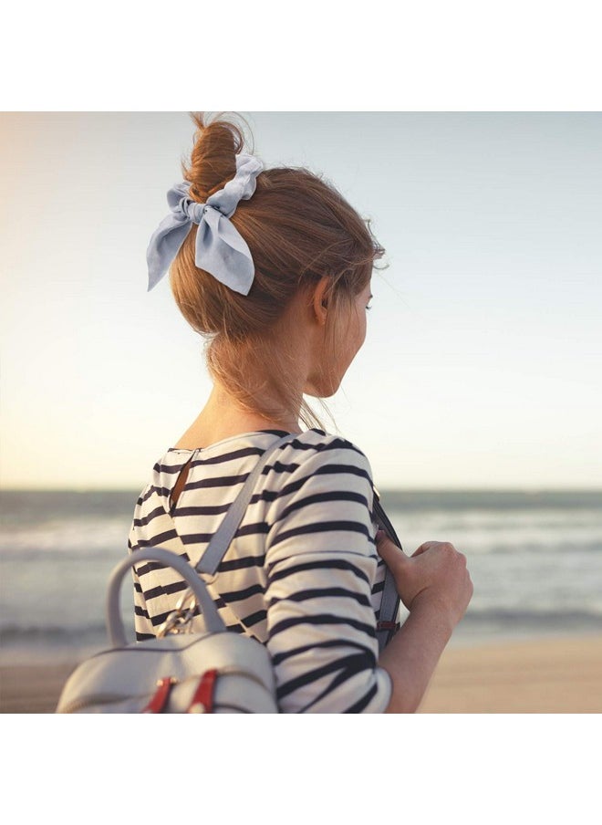 ياومياو 12 قطعة من ربطات الشعر Scrunchie على شكل أرنب وربطات شعر Scrunchies للشعر فيونكة حريرية وعقدة ربطات شعر مرنة وربطات شعر مرنة للنساء والفتيات  - Image 4