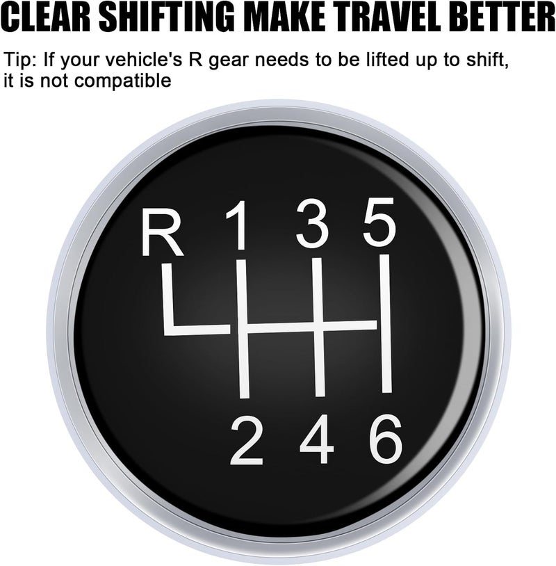 KASTWAVE Universal 6 Speed Manual Shift Knob - Compatible with Most Cars & Trucks, Round Design for Enhanced Grip & Style - Image 5