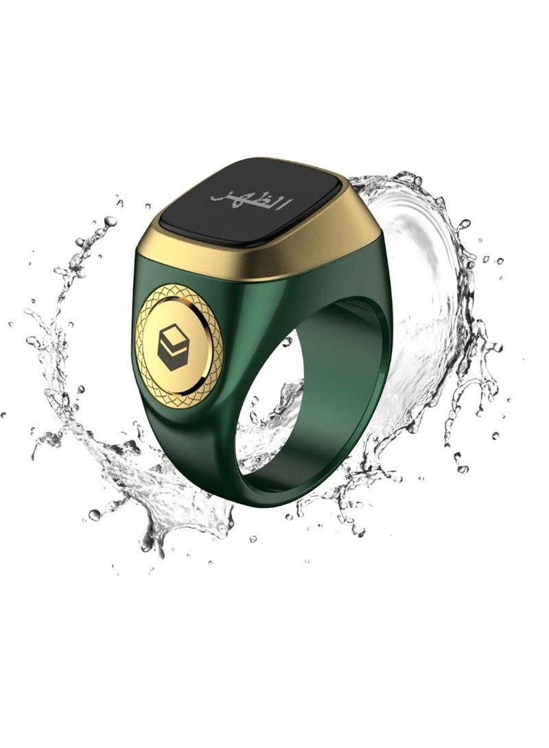 iQIBLA Smart Tasbih Plastic Zikr Lite Ring Green 20MM - Image 2