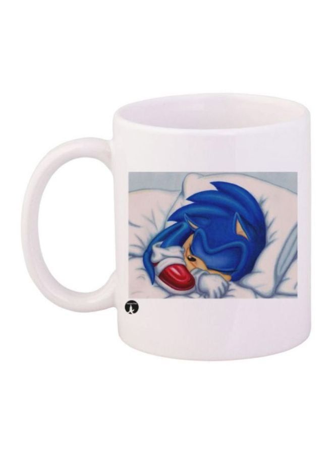 RKN Sonic Printed Coffee Mug White/Blue/Beige - Image 2