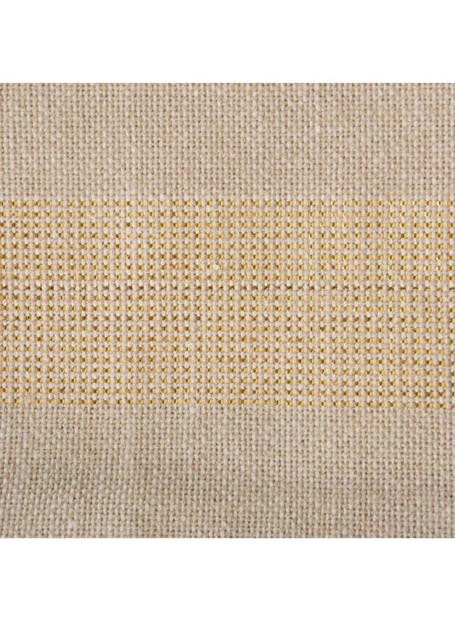 DII Holiday Dining Table Linen Sparkle Metallic Kitchen Décor, Napkin Set, 20x20, Gold Metallic Stripe, 6 Piece - Image 2