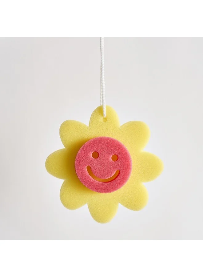 Home Box Sunflower Bath Sponge 13.5 x 13.5 x 3 cm