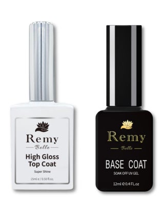 2 Pcs No Wipe Gel Top & Base Coat Set for Gel Polish&Poly Gel - (Glossy Top Coat & Base Coat, 12 ml) - pzsku/Z3D6C57EA55518E23FEE6Z/45/1746227743/f2b42185-60a8-4357-9dfb-029353918329