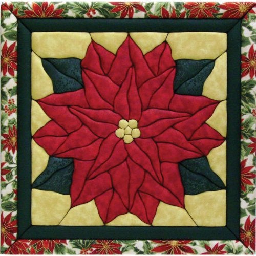 Quilt Magic 12-Inch by 12-Inch Poinsettia Kit - Image 3