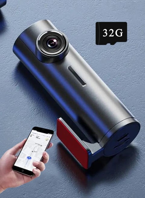 Dash Cam for Cars RUIYADA Smart Dash Camera with Night Vision Vehicle Hidden Driving Recorder 1080P Dashcam 24H Parking Mode and Mobile phone Interconnection Recorder with 32GB Card