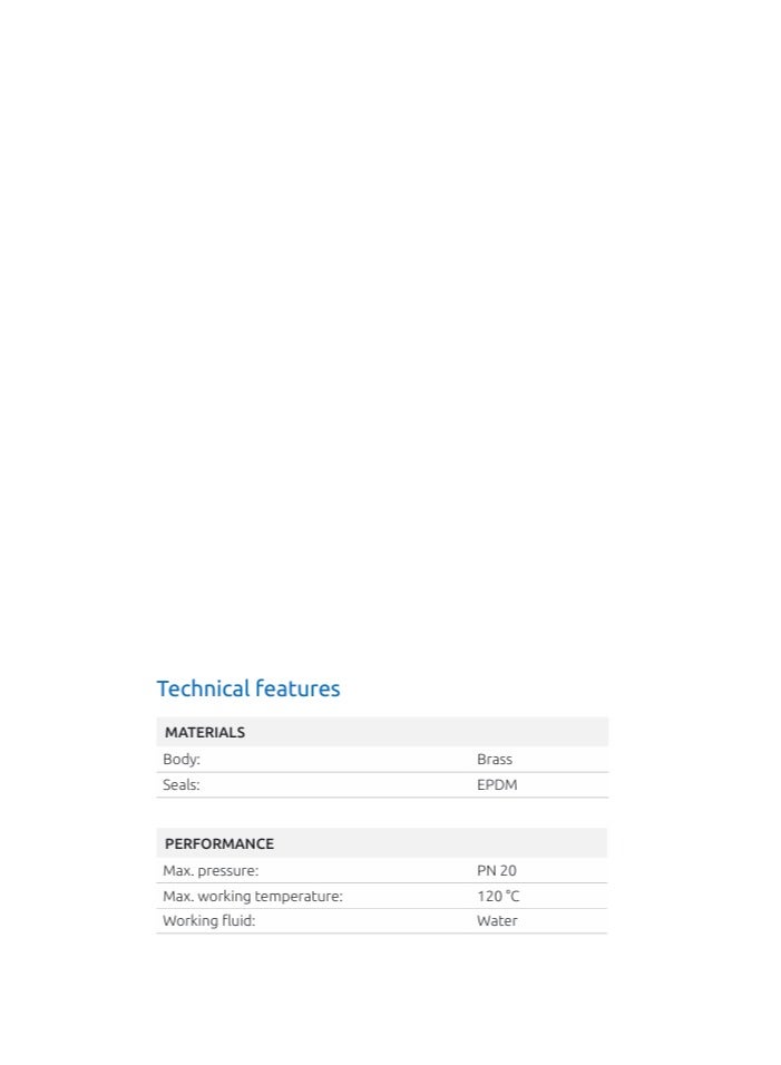 عام DRV 3/4 "(بحد أقصى 120 درجة مئوية) - Image 2