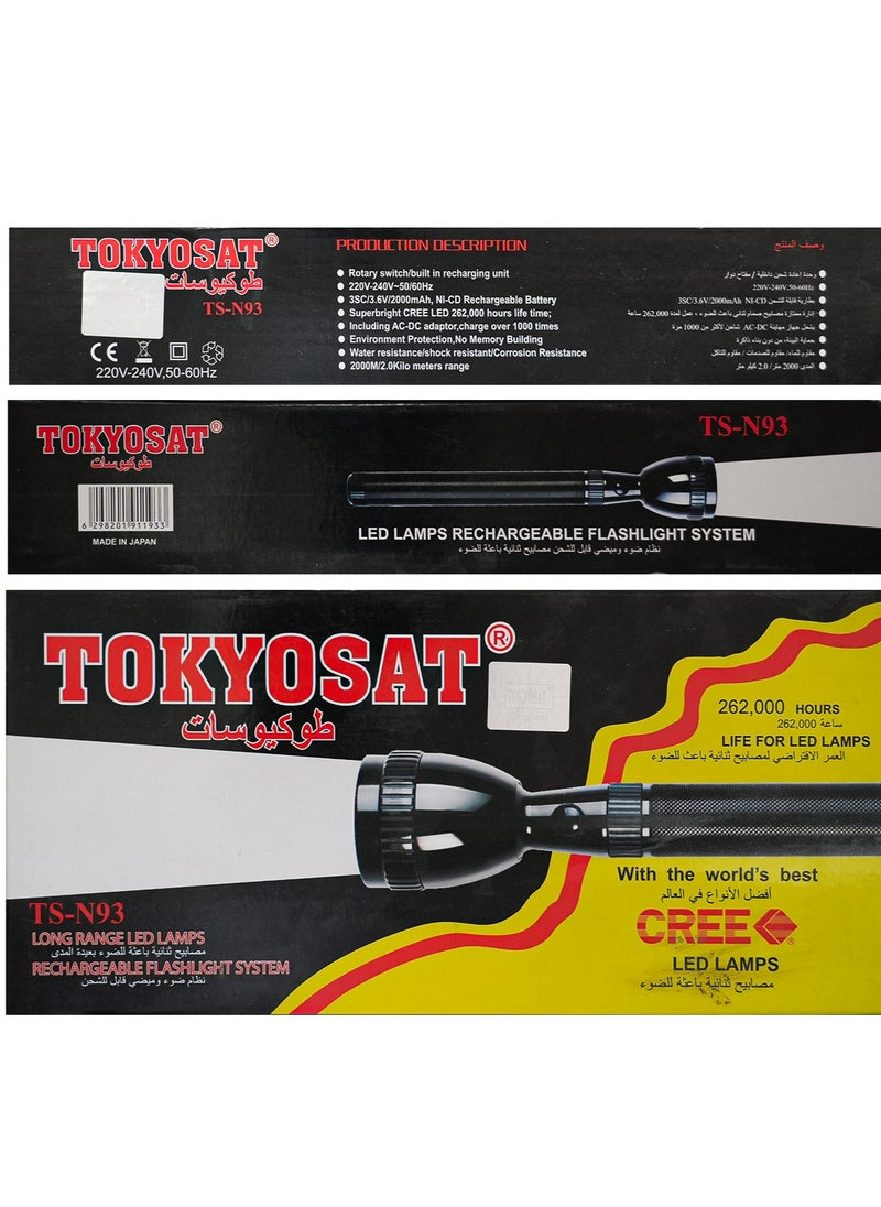 Tokyosat TOKYOSAT HYBRID RECHAREGEABLE FLASHLIGHT SYSTEM  - Image 2