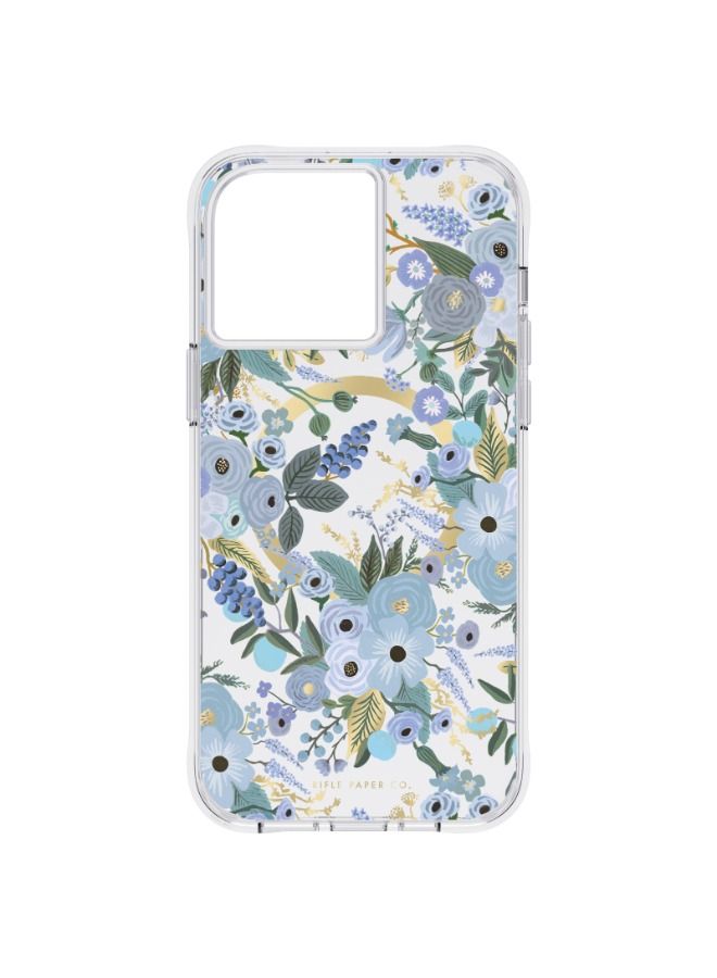 Rifle Paper Co. RIFLE PAPER CO. iPhone 14 Pro Max - Garden Party Blue with Magsafe  - Image 1