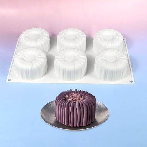 mostsom Cylinder Silicone Mousse Mold Baking Tool for Cake Chocolate Molds Jelly Pudding Candy Desserts NonStick Reusable Bakeware Perfect for Mousse Dessert Making A_ Cylinder - Image 3