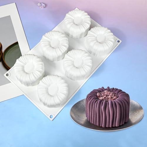 mostsom Cylinder Silicone Mousse Mold Baking Tool for Cake Chocolate Molds Jelly Pudding Candy Desserts NonStick Reusable Bakeware Perfect for Mousse Dessert Making A_ Cylinder - Image 1