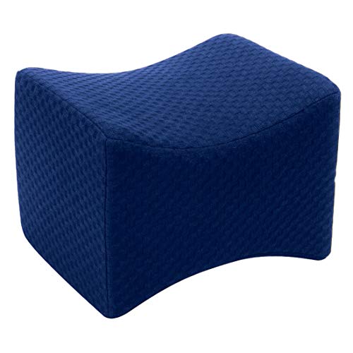 careX Orthopedic Knee Pillow for Side Sleepers - Ergonomic Memory Foam Knee Pillow for Back Pain & Spine Alignment - Removable Machine Washable Cover - Knee Wedge Pillow for Deep Night’s Sleep - Image 1