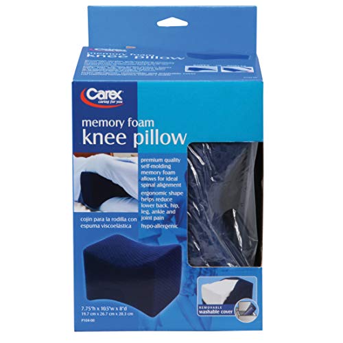 careX Orthopedic Knee Pillow for Side Sleepers - Ergonomic Memory Foam Knee Pillow for Back Pain & Spine Alignment - Removable Machine Washable Cover - Knee Wedge Pillow for Deep Night’s Sleep - Image 3