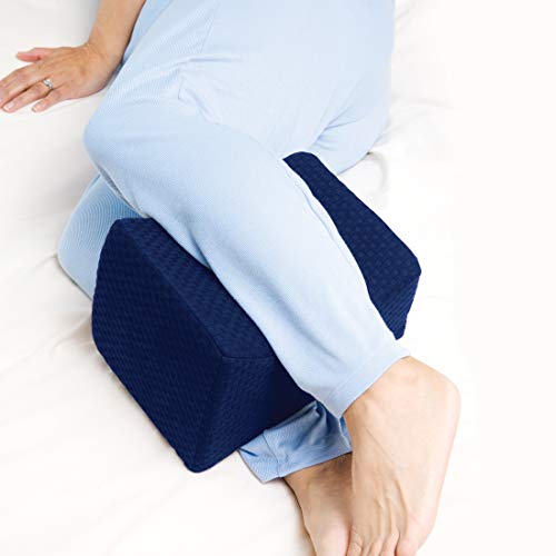 careX Orthopedic Knee Pillow for Side Sleepers - Ergonomic Memory Foam Knee Pillow for Back Pain & Spine Alignment - Removable Machine Washable Cover - Knee Wedge Pillow for Deep Night’s Sleep - Image 4