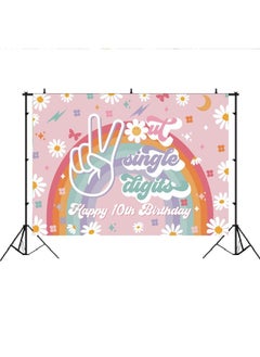 Out Single Digits Groovy Birthday Party Backdrop Hippie 70's Retro 10th Birthday Background Girls Ten Years Old Party Cake Table Banner Supplies 7x5ft - pzsku/Z3D6C9658A71B3F3BD3CBZ/45/_/1691438552/decf0627-e672-4995-bcfb-f591a4d72960