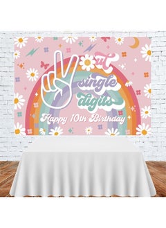 Out Single Digits Groovy Birthday Party Backdrop Hippie 70's Retro 10th Birthday Background Girls Ten Years Old Party Cake Table Banner Supplies 7x5ft - pzsku/Z3D6C9658A71B3F3BD3CBZ/45/_/1691438553/5e7a350c-03e3-4539-a49e-2b7619ea415a