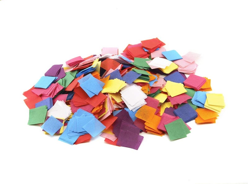 Hygloss Products Mosaic Squares - Tissue Paper Squares - 1 inch x 1 inch - Great for Arts & Crafts - Assorted Colors - 50 Each of 10 Colors - 500 Squares - Image 1