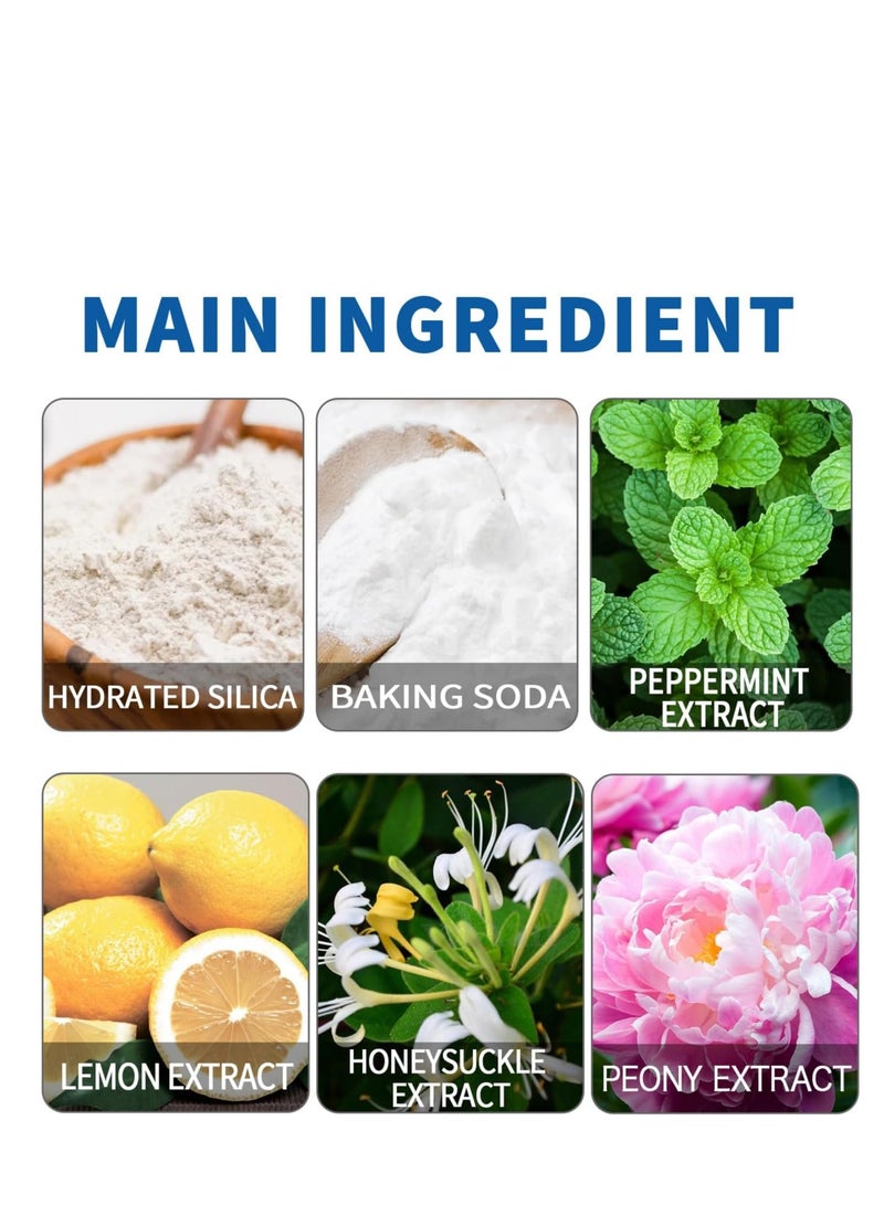 EELHOE Teeth Whitening Powder, Pearl Whitening Teeth Powder, Tooth Powder Toothpaste for Whitening and Stain Removal, Mint Flavour Whitening Powder 50g - Image 5