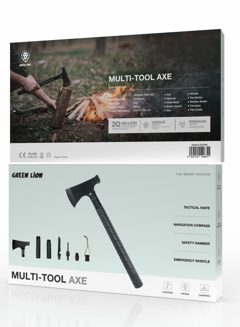 GREEN LION Multi-Tool Durable and suitable for Hiking/ Camping - Black  - Image 1