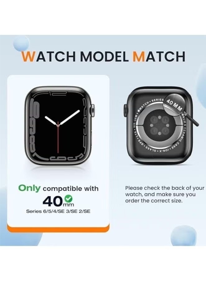Protective Case Compatible with Apple Watch SE 2/SE 40mm Case for iWatch Series 6/5/4 40mm Ultra-thin and soft TPU Case Shockproof - Image 2