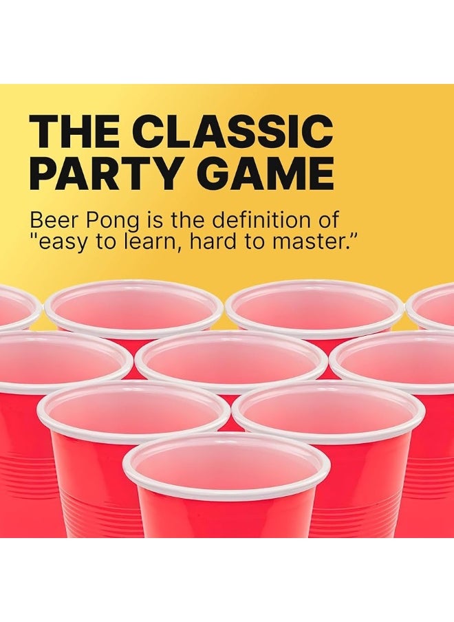 Fairly Odd Novelties - Beer Pong Set, Red Cups and Ping Pong Balls. - Image 1