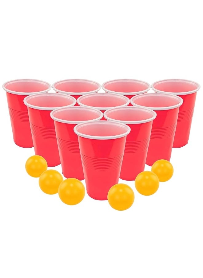 Fairly Odd Novelties - Beer Pong Set, Red Cups and Ping Pong Balls. - Image 1