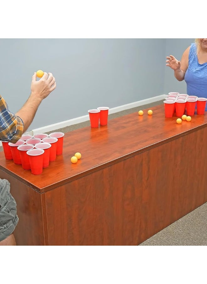 Fairly Odd Novelties - Beer Pong Set, Red Cups and Ping Pong Balls. - Image 1