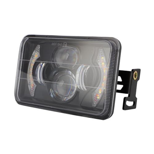 Foruly 4x6 LED Headlight Kit for Suzuki DR-650 | for Suzuki DRZ400 with Mounting Bracket Hardware Headlight High Brightness High Intensity LED Chips High Beam Low beam Daytime Running Light (Light + Bracket) - Image 1