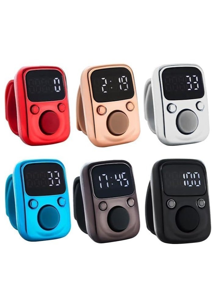 JAJEEK "NEW Electric Finger Counter with LED Display – Digital Dhikr Tasbih Ring, Glow in the Dark, Accurate Counting Device with Replaceable Battery (Red)" - Image 4