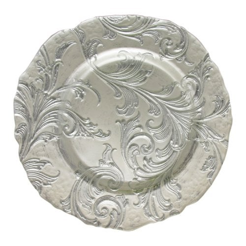 ChargeIt by Jay Vanessa Charger Plate, Silver, 13" - Image 4