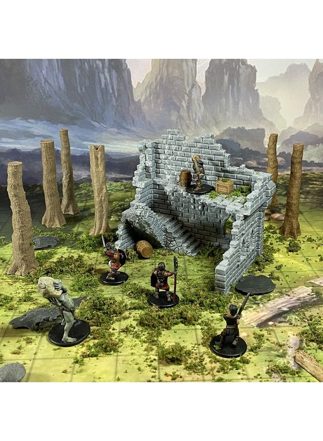 Extruded Gaming Building Ruins Set 3B - Image 4