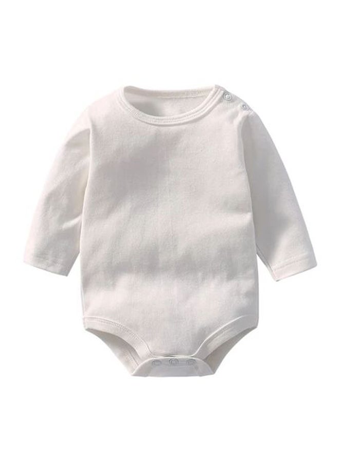 Funny Bunny - (3) Basic Long Sleeves Snap Closure Bodysuit - Image 2