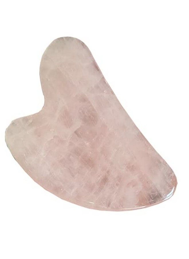 Remedywala - Energized Rose Quartz Gua Sha Facial Tool - Image 1