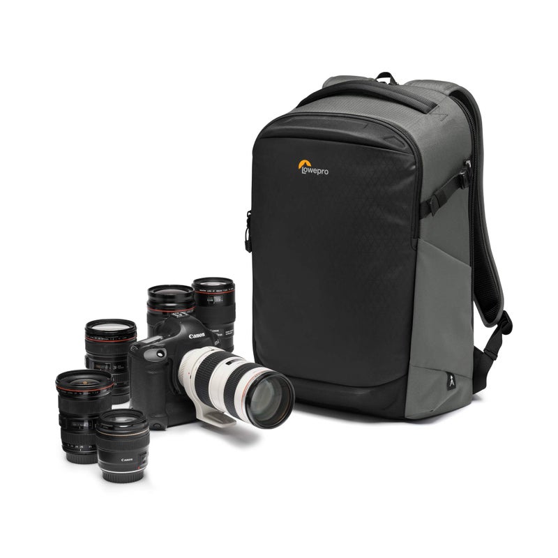 Lowepro Flipside BP 400 AW III Mirrorless and DSLR Camera Backpack Dark Grey with Rear Access with Side Access with Adjustable Dividers for Mirrorless Like Sony 7 LP37353PWW