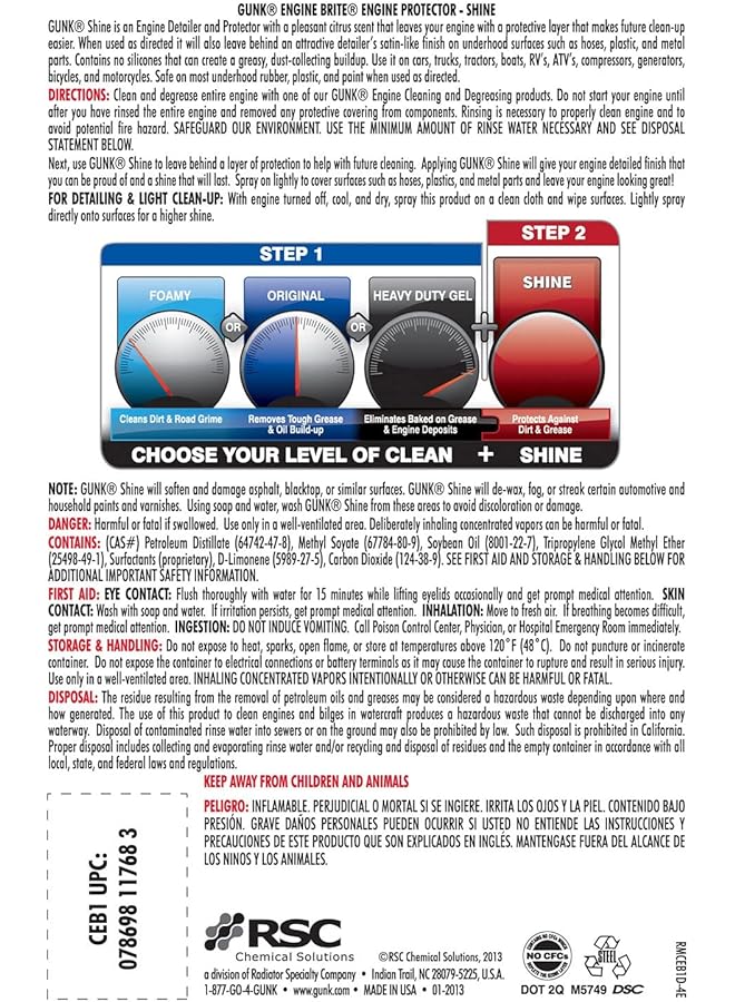 Gunk Engine Protector Shine 425G - Image 2