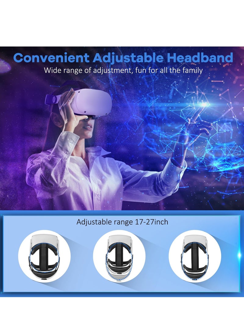Generic - Adjustable Elite Strap with 10000mAh Battery for Oculus Quest 3, Provides 8 Hours of Extended Playtime, Fast Charging VR Power, Enhanced Support and Balance for Ultimate VR Experience. - Image 1
