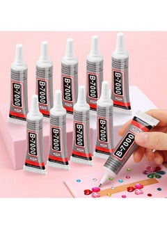 cridoz Jewelry Glue For Rhinestones, Cridoz 10Pack Super Craft Glue With Precision Tip Multi Function Clear Glue Fabric Adhesive For Cloth Stone Metal Platic Clay Bead Jewelry Making  - Image 1
