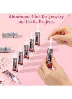 cridoz Jewelry Glue For Rhinestones, Cridoz 10Pack Super Craft Glue With Precision Tip Multi Function Clear Glue Fabric Adhesive For Cloth Stone Metal Platic Clay Bead Jewelry Making  - Image 2