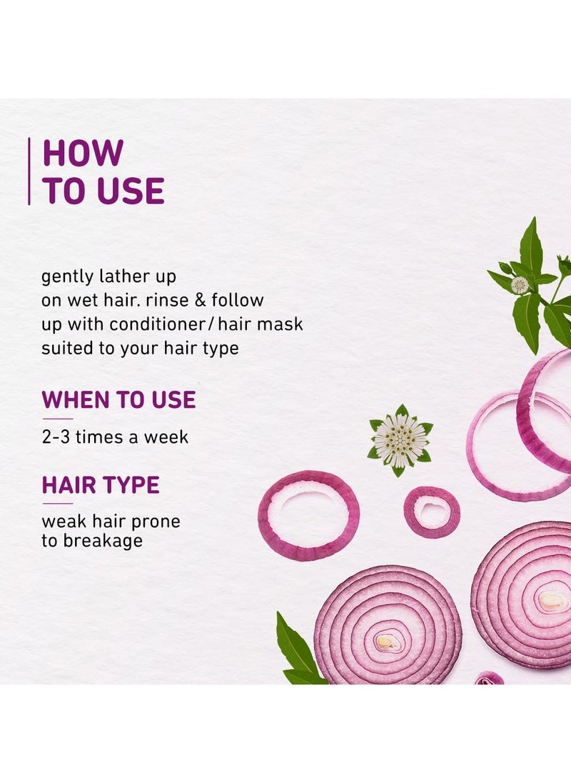 Plum - Onion and Biotin Shampoo for Hairfall Control | Paraben Free | Enriched with Onion Extract, Biotin, D-Panthenol | Boosts Scalp Health | 250 ml - Image 1