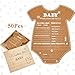 Queekay 50 Pcs Baby Shower Prediction Cards with Wood Keepsake Box Advice Card for Baby Shower Games Baby Prediction - Image 2