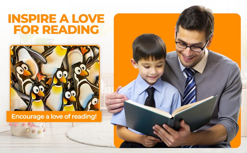 Fun-N-Nuf Penguin Clip Bookmarks for Kids Students Cool Cute Animal Set of 10 Bulk Bookmark Funny Wacky Classroom Reading Incentives Library Rewards Novelty Party Favors Fun Prizes for Summer Reading Programs - Image 5