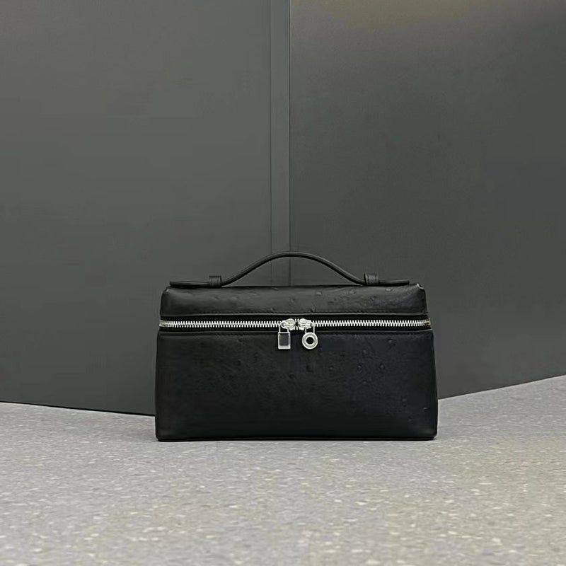 New Box Bag 19Cm Lizard Pattern Crocodile Pattern Ostrich Pattern Simple And Atmospheric Handbag Genuine Leather Cross-Body Bag For Women - Image 5