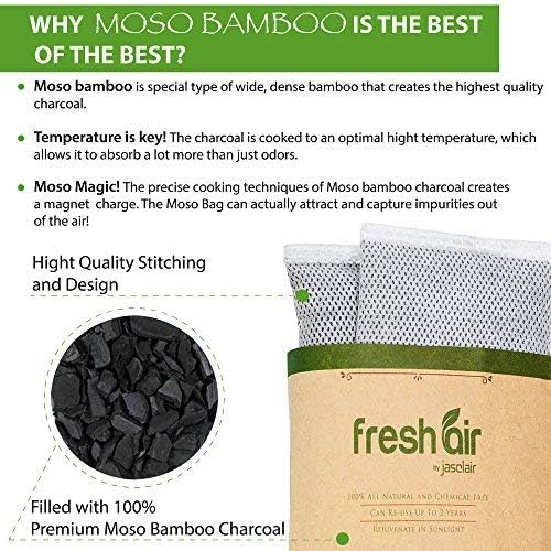 Jasclair 4 عبوات بطانات حفاضات قابلة للتبديل متوافقة مع دكور كلاسيك بالحجم العادي سلة حفاضات قابلة للتخلص تحمل حتى 2000 حفاضة عبوات معطرة للأطفال مع أكياس مزيل الروائح بالفحم - Image 5