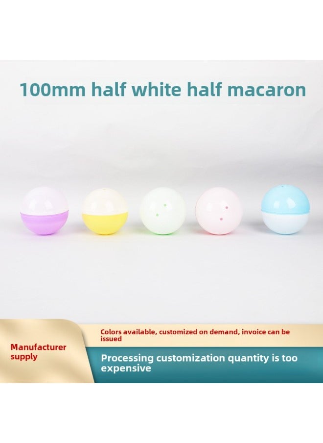 Generic Eggshell Toys In Various Sizes Including 32 45 65 70 75 100 115 120mm For Children's Entertainment And Education-Color:Half White Half Macaroon-Specifications:32mm  - Image 5